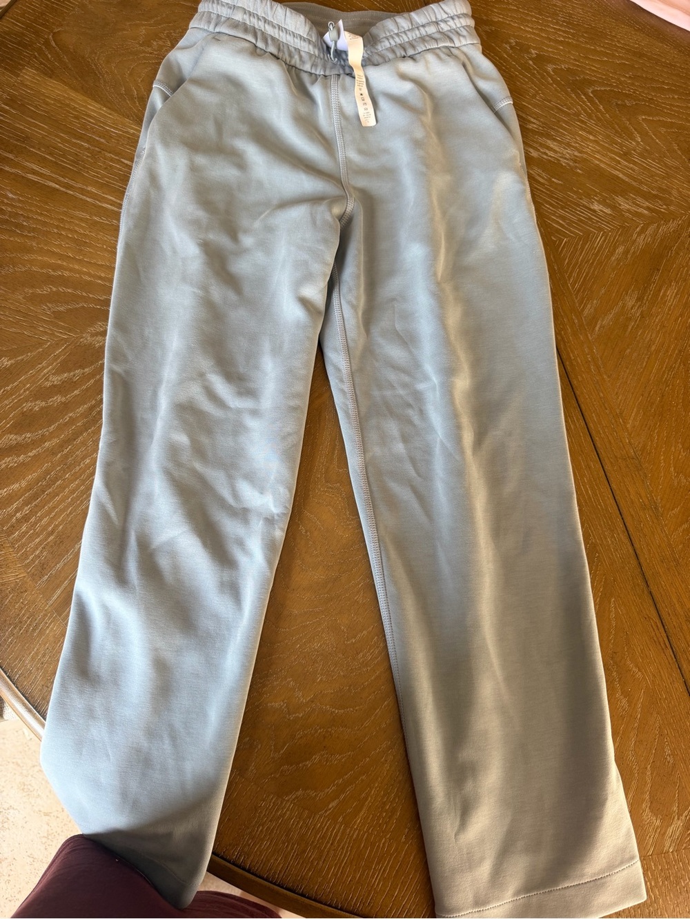 lululemon athletica Wide Leg Sweatpants in Light Gray